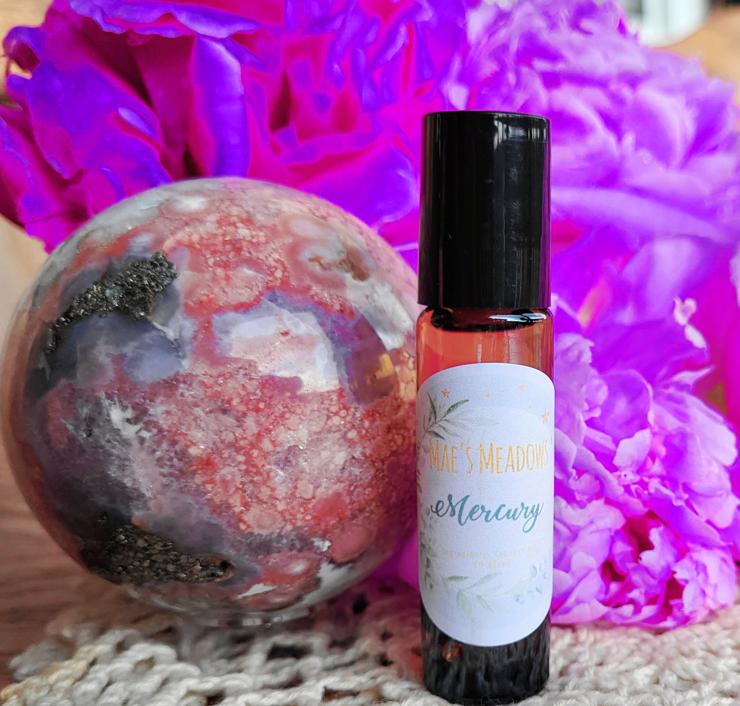 "Mercury" Oil Roller - grounding, calming, protecting