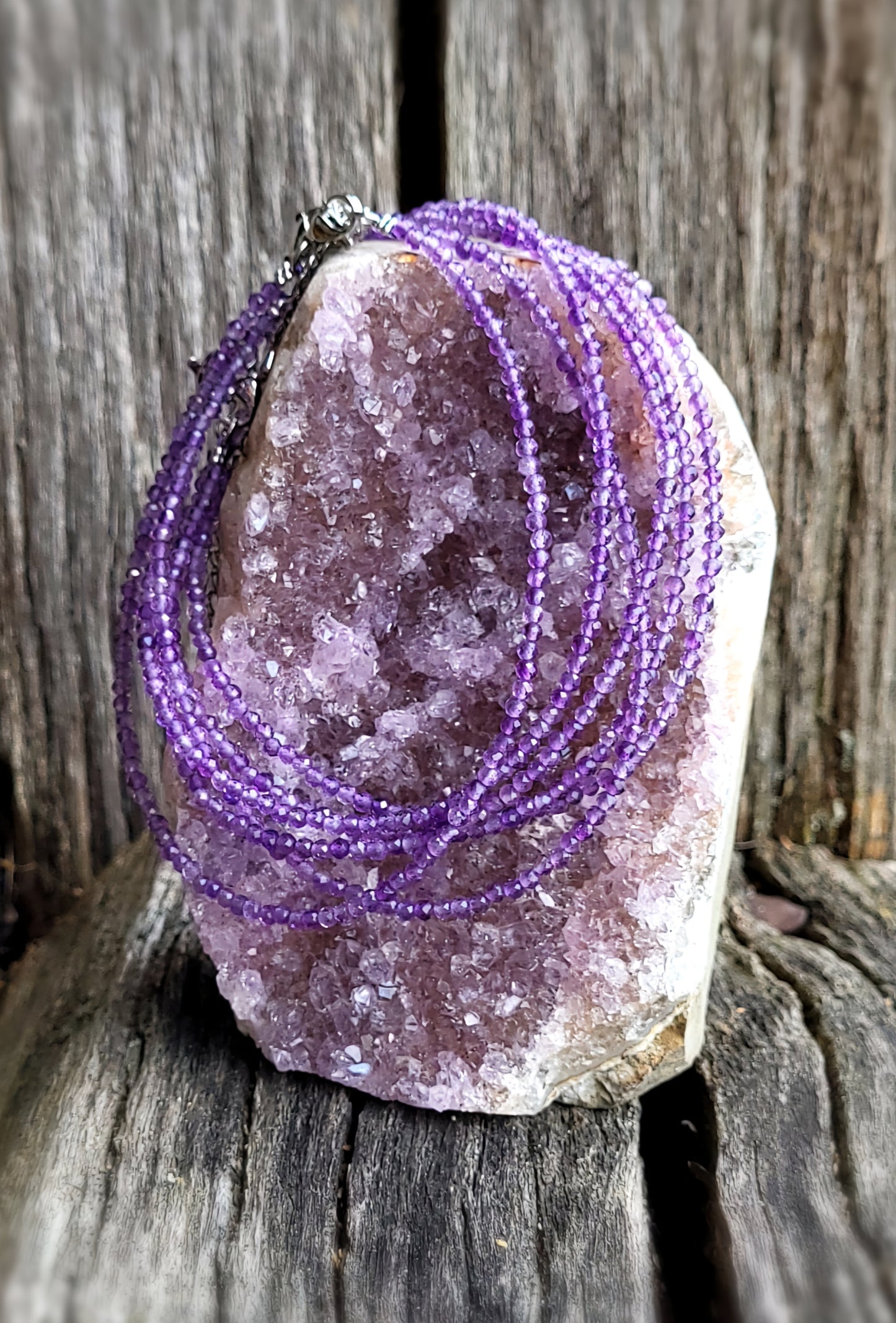 Amethyst Crystal Ankle Bracelet