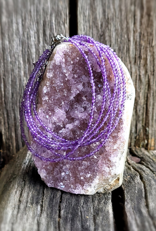 Amethyst Crystal Ankle Bracelet