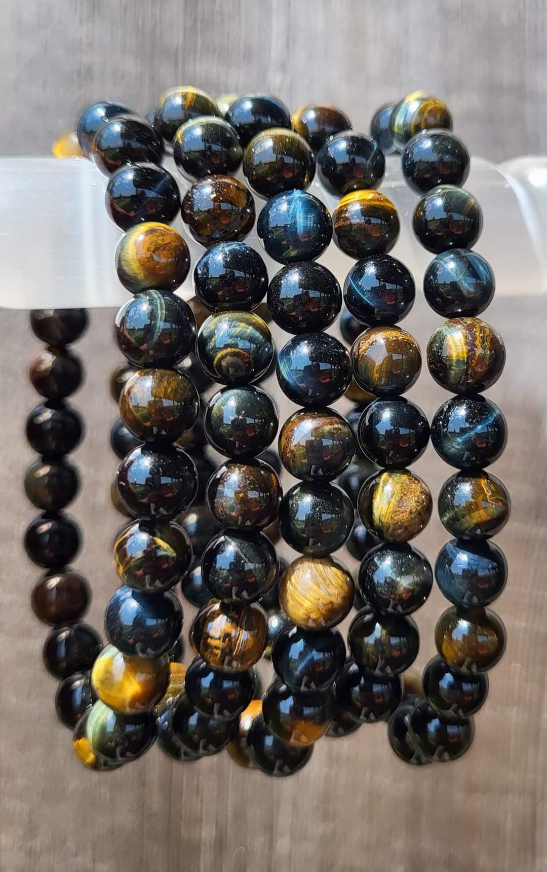 Natural Blue Tigers Eye- motivation, stress relief, focus, protection