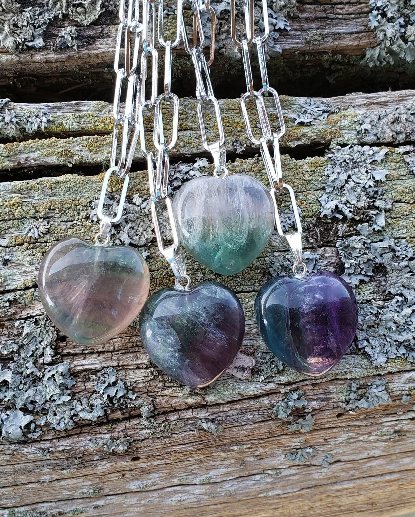 Fluorite Heart Necklace