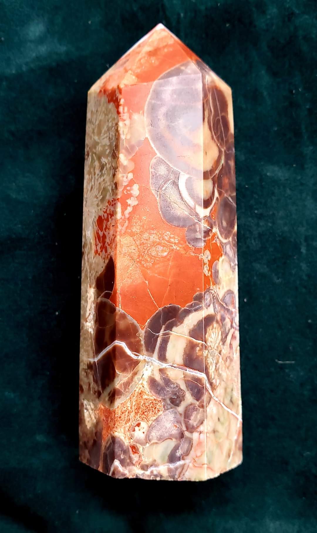 Money Agate Point - manifestation, wealth, protection, intuition