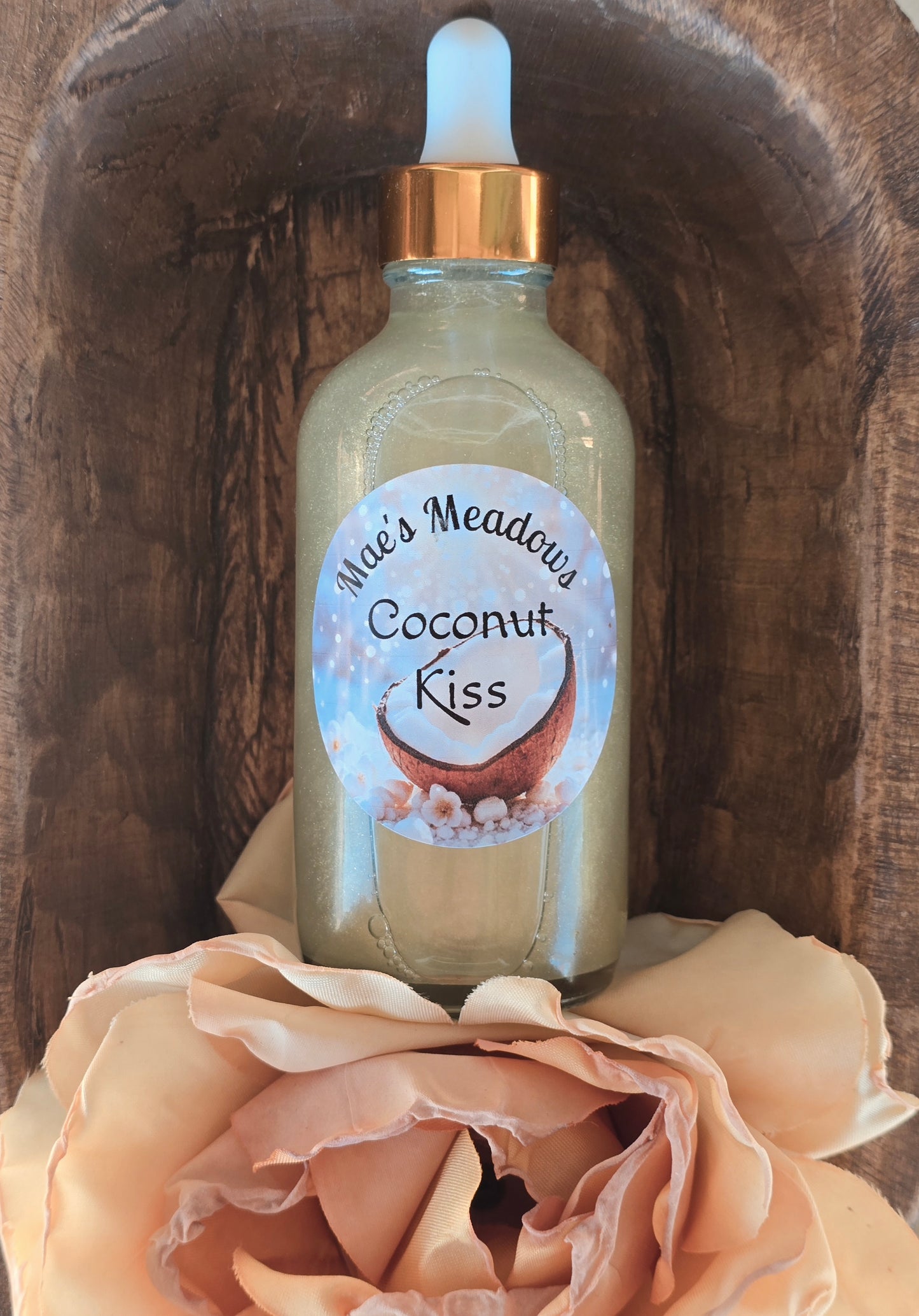 Coconut Kiss Crystal Infused Body Oil - Sunstone