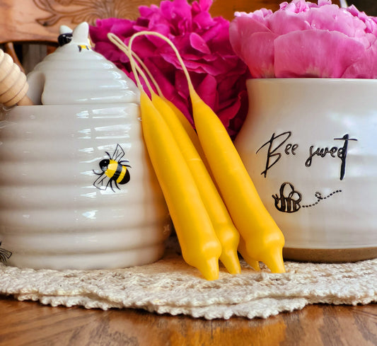 Hand-dipped Beeswax Candles