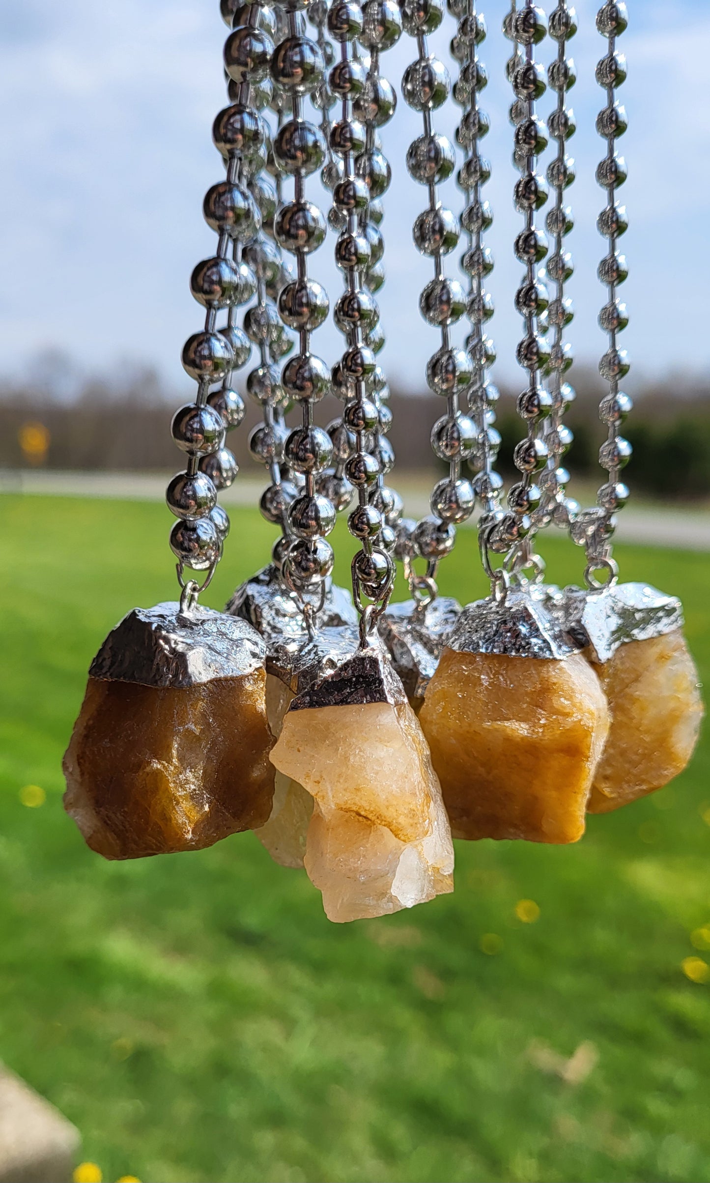 Golden Healer Raw Crystal Necklace