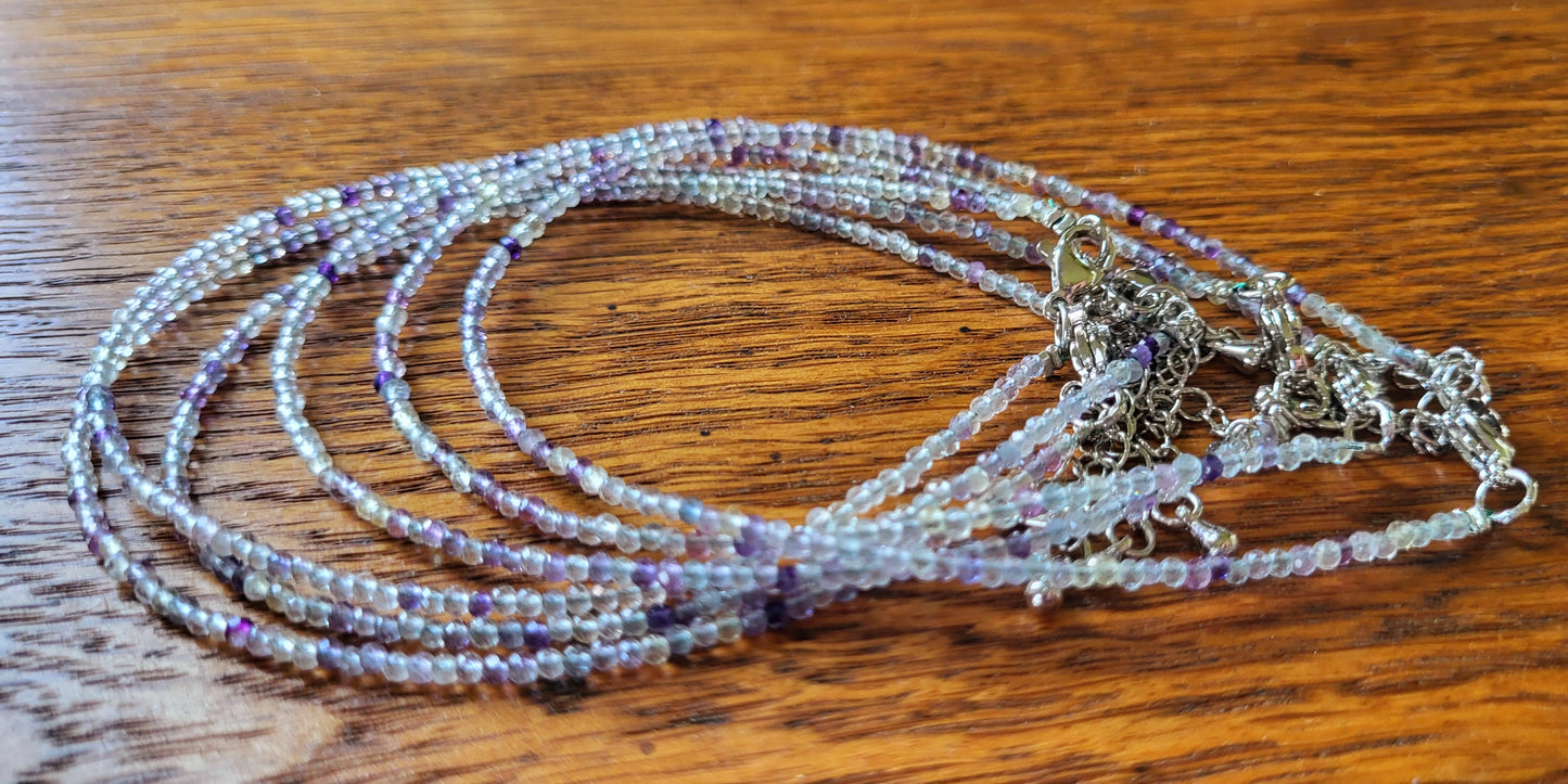 Fluorite Crystal Ankle Bracelet