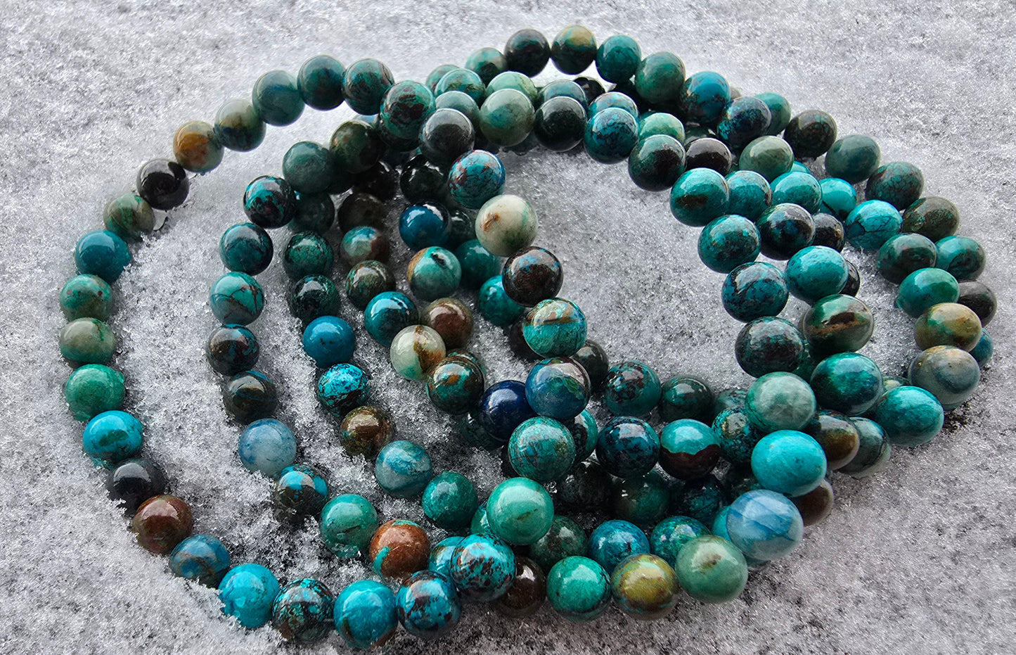 Chrysocolla Bracelet - Calming, Communication, Balance, Healing, Empowerment