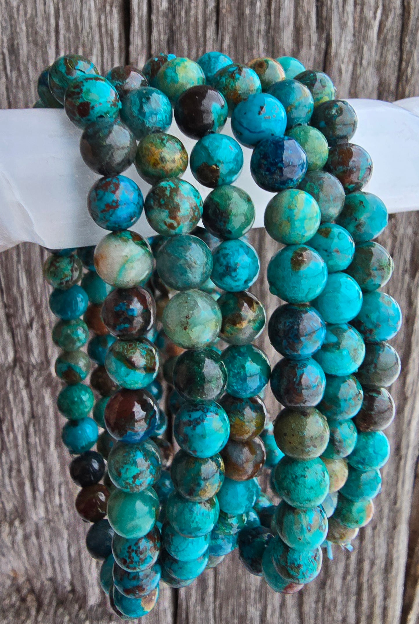 Chrysocolla Bracelet - Calming, Communication, Balance, Healing, Empowerment