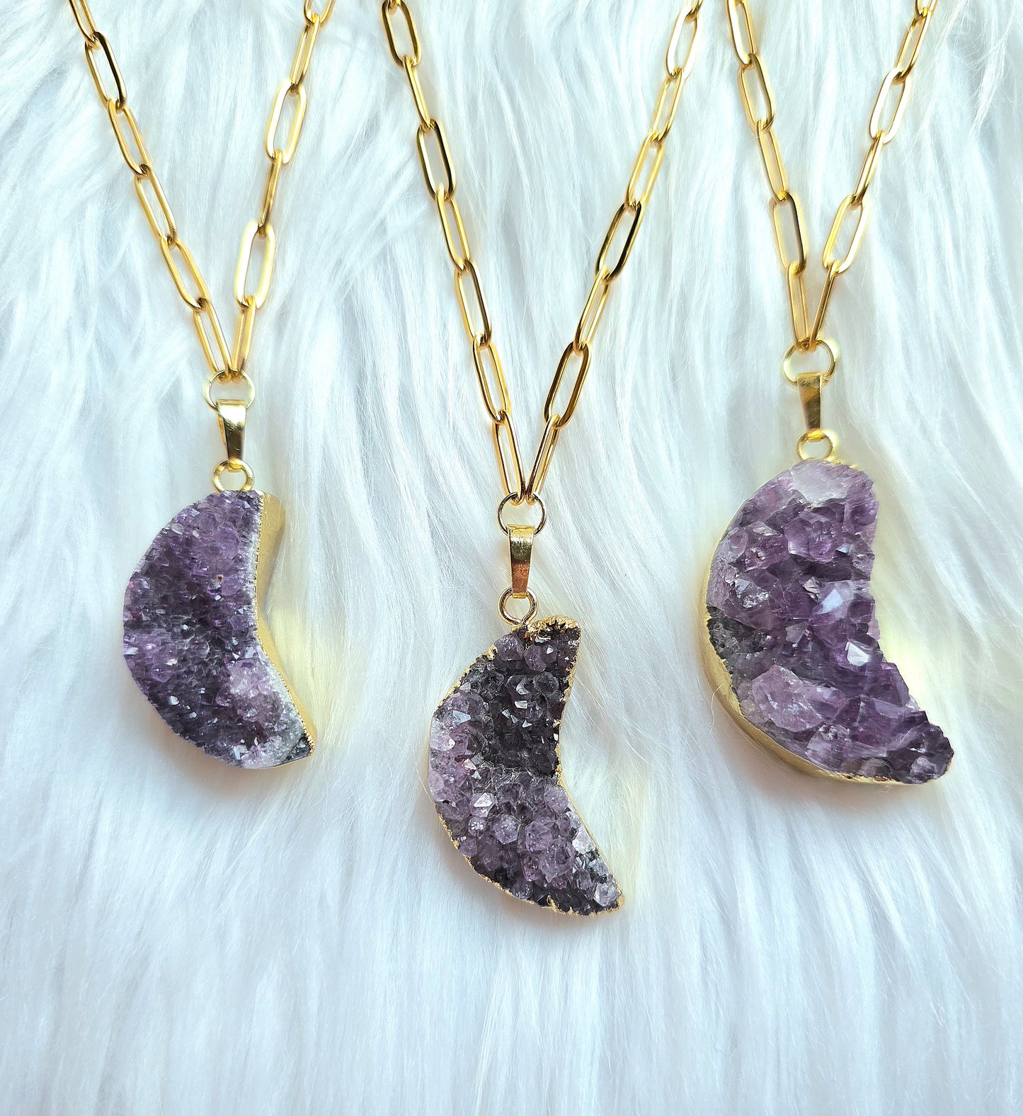 Amethyst Moon Necklace