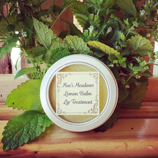 Lemon Balm Lip Treatment - cold sores, acne, chicken pox,  psoriasis, eczema, sunburn