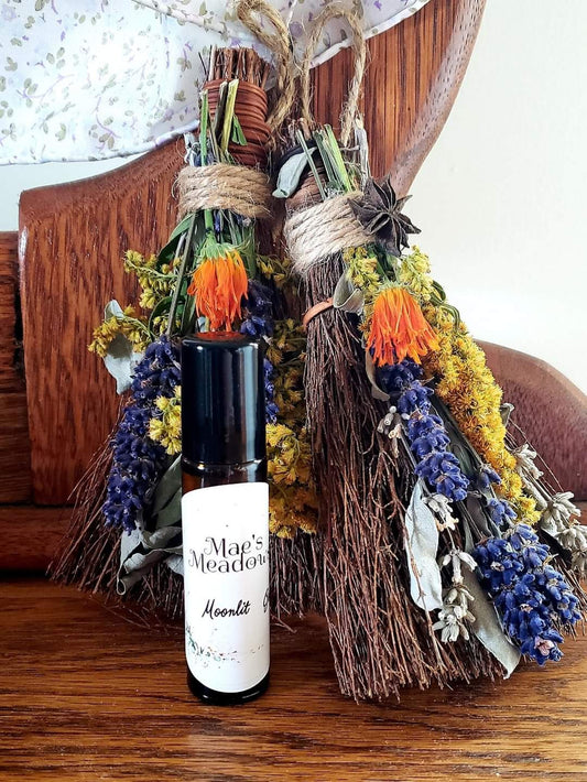 Moonlit Garden Oil Roller - sensual, grounding, protecting, financial wellness