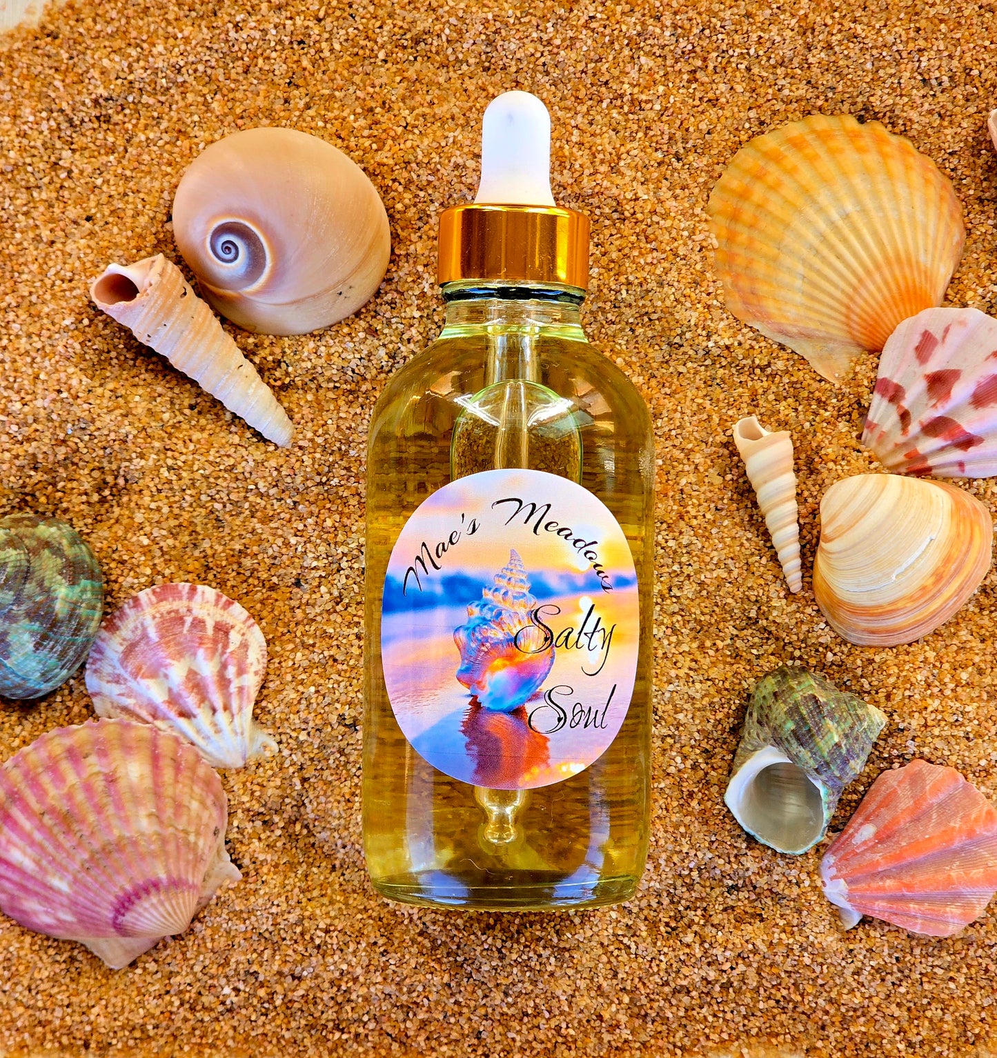 Salty Soul Crystal Infused Body Oil- citrine and pheromones