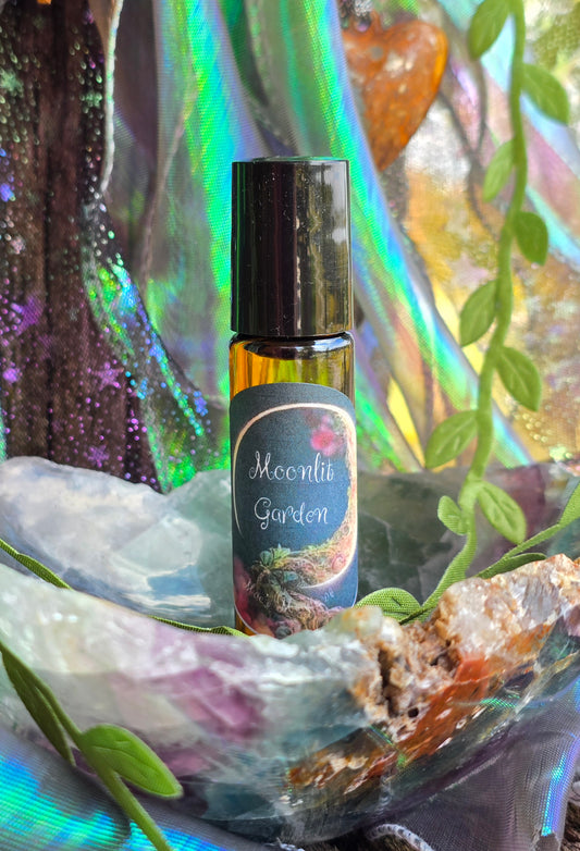 Moonlit Garden Oil Roller - sensual, grounding, protecting, financial wellness